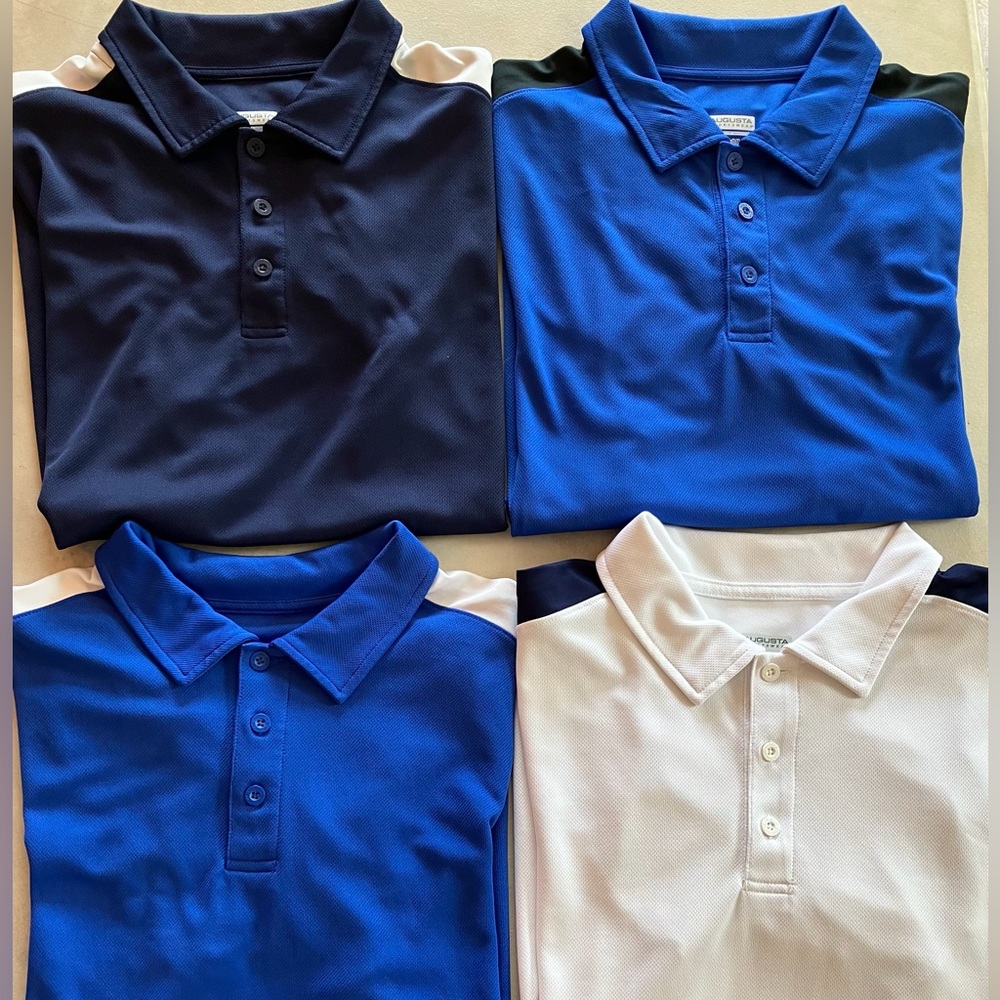 Bundle of 4 Augusta Short Sleeve Polos MD Assorted Colors